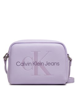 Calvin Klein Jeans Torebka Sculpted Camera Bag18 Mono K60K612220 Fioletowy ze sklepu MODIVO w kategorii Listonoszki - zdjęcie 173138847