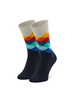 Happy Socks Skarpety wysokie unisex FAD01-6450 Granatowy ze sklepu MODIVO w kategorii Skarpetki damskie - zdjęcie 173138857