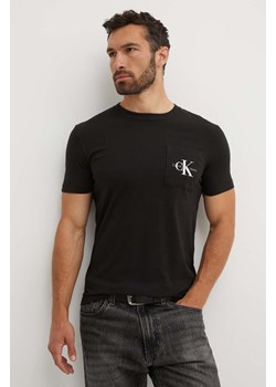 Calvin Klein Jeans t-shirt bawełniany męski kolor czarny z nadrukiem J30J320936 ze sklepu ANSWEAR.com w kategorii T-shirty męskie - zdjęcie 173140578
