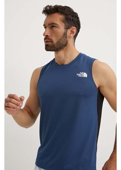 The North Face t-shirt sportowy Lightbright kolor niebieski NF0A825PMPF1 ze sklepu ANSWEAR.com w kategorii T-shirty męskie - zdjęcie 173140908