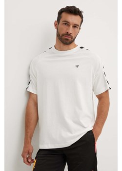 Hummel t-shirt Archive męski kolor beżowy z nadrukiem 225258 ze sklepu ANSWEAR.com w kategorii T-shirty męskie - zdjęcie 173140928