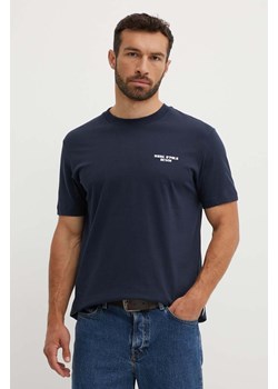 Marc O&apos;Polo t-shirt bawełniany DENIM męski kolor granatowy z nadrukiem 5000000086 ze sklepu ANSWEAR.com w kategorii T-shirty męskie - zdjęcie 173140938