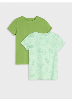 Sinsay - Koszulki 2 pack - zielony ze sklepu Sinsay w kategorii T-shirty chłopięce - zdjęcie 173141525