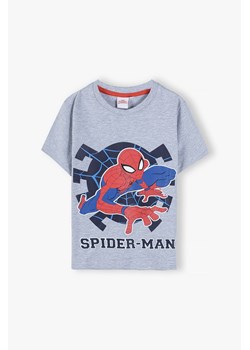 Bawełniana koszulka z krótkim rękawem, Spiderman - szara ze sklepu 5.10.15 w kategorii T-shirty chłopięce - zdjęcie 173141788