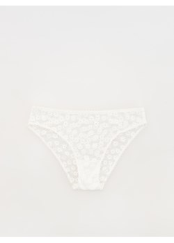Reserved - Koronkowe majtki bikini - złamana biel ze sklepu Reserved w kategorii Majtki damskie - zdjęcie 173153968