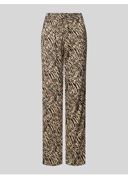 Spodnie materiałowe z kwiatowym wzorem model ‘NYA’ ze sklepu Peek&Cloppenburg  w kategorii Spodnie damskie - zdjęcie 173154609