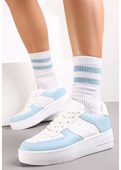 Niebiesko-Białe Sneakersy Ampione ze sklepu renee.pl w kategorii Buty sportowe damskie - zdjęcie 173157876