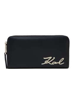 Karl Lagerfeld Portfel k/signature | z dodatkiem skóry ze sklepu Gomez Fashion Store w kategorii Portfele damskie - zdjęcie 173267775