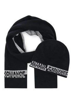 Armani Exchange Szal + czapka | z dodatkiem wełny ze sklepu Gomez Fashion Store w kategorii Szaliki męskie - zdjęcie 173272427