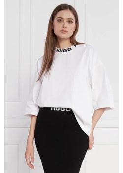 HUGO T-shirt Dinaya | Relaxed fit ze sklepu Gomez Fashion Store w kategorii Bluzki damskie - zdjęcie 173275817