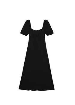 Cropp - Czarna gładka sukienka midi - czarny ze sklepu Cropp w kategorii Sukienki - zdjęcie 173276796