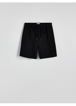 Reserved - Bawełniane szorty jogger - czarny ze sklepu Reserved w kategorii Spodenki męskie - zdjęcie 173277259
