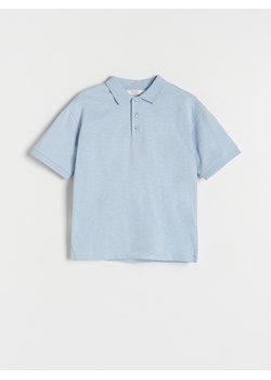 Reserved - Bawełniane polo - jasnoniebieski ze sklepu Reserved w kategorii T-shirty chłopięce - zdjęcie 173277367