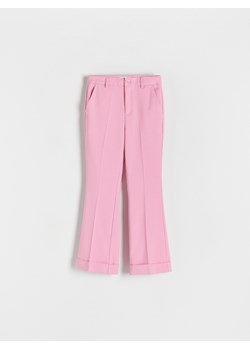 Reserved - Eleganckie spodnie flare - różowy ze sklepu Reserved w kategorii Spodnie dziewczęce - zdjęcie 173277397