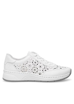 Sneakersy Rieker N6506-80 Biały ze sklepu eobuwie.pl w kategorii Buty sportowe damskie - zdjęcie 173278249