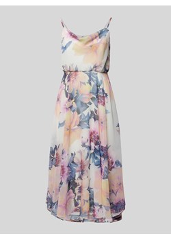 Sukienka koktajlowa o długości do kolan z lejącym dekoltem ze sklepu Peek&Cloppenburg  w kategorii Sukienki - zdjęcie 173278729