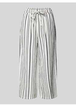 Spodnie materiałowe z fakturowanym wzorem model ‘THYRA’ ze sklepu Peek&Cloppenburg  w kategorii Spodnie damskie - zdjęcie 173278789