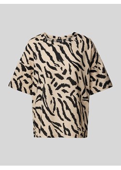 T-shirt z fakturowanym wzorem model ‘LUNA’ ze sklepu Peek&Cloppenburg  w kategorii Bluzki damskie - zdjęcie 173278835
