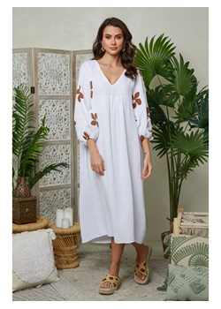 Lin Passion Sukienka w kolorze białym ze sklepu Limango Polska w kategorii Sukienki - zdjęcie 173279169