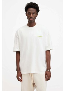 AllSaints t-shirt bawełniany ACCESS SS CREW męski kolor biały z nadrukiem M038PA ze sklepu ANSWEAR.com w kategorii T-shirty męskie - zdjęcie 173281058