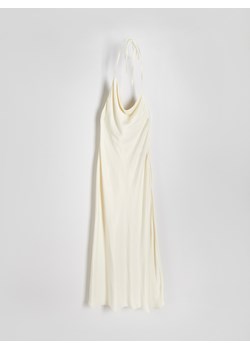 Reserved - Sukienka z wiskozy - złamana biel ze sklepu Reserved w kategorii Sukienki - zdjęcie 173281397
