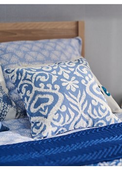 Sinsay - Poszewka na poduszkę - niebieski ze sklepu Sinsay w kategorii Poszewki na poduszki - zdjęcie 173282825