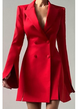 Sukienka - marynarka MELFORDA RED ze sklepu Ivet Shop w kategorii Sukienki - zdjęcie 173283036