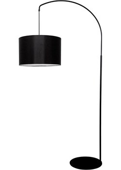 Czarna lampa stojąca z abażurem - S882-Vikos ze sklepu Edinos.pl w kategorii Lampy podłogowe - zdjęcie 173284587
