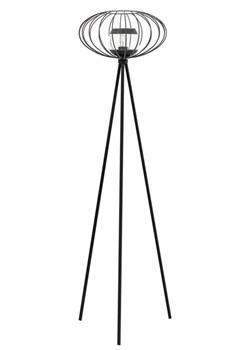 Czarna druciana lampa podłogowa trójnóg - EXX145-Sofis ze sklepu Edinos.pl w kategorii Lampy stołowe - zdjęcie 173285038