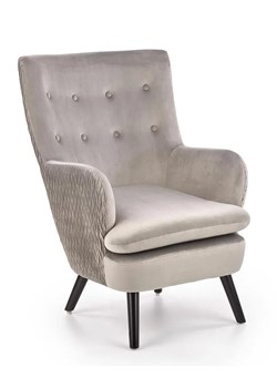Fotel tapicerowany relaksacyjny Velma - popielaty ze sklepu Edinos.pl w kategorii Fotele - zdjęcie 173285097