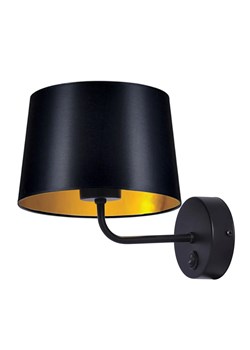 Czarno-złoty elegancki kinkiet ścienny - S914-Brila ze sklepu Edinos.pl w kategorii Lampy ścienne - zdjęcie 173285257
