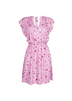 Sukienka damska letnia krótka falbanki wrzosowa ze sklepu 5.10.15 w kategorii Sukienki - zdjęcie 173286966
