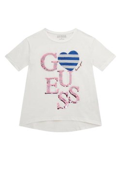 t-shirt dziecięcy t-shirt guess j4gi34 k6yw4 g011 biały ze sklepu Royal Shop w kategorii Bluzki dziewczęce - zdjęcie 173288485