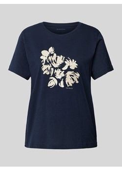 T-shirt z kwiatowym nadrukiem ze sklepu Peek&Cloppenburg  w kategorii Bluzki damskie - zdjęcie 173288798