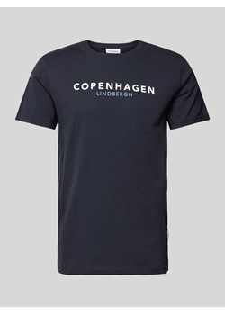 T-shirt z nadrukiem z logo model ‘Copenhagen’ ze sklepu Peek&Cloppenburg  w kategorii T-shirty męskie - zdjęcie 173288905
