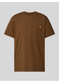 T-shirt z wyhaftowanym logo model ‘American Script’ ze sklepu Peek&Cloppenburg  w kategorii T-shirty męskie - zdjęcie 173288907