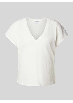 T-shirt z dekoltem w serek ze sklepu Peek&Cloppenburg  w kategorii Bluzki damskie - zdjęcie 173289098