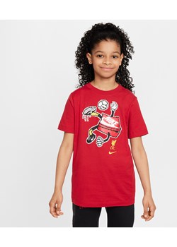 T-shirt piłkarski dla dużych dzieci Nike Liverpool F.C. - Czerwony ze sklepu Nike poland w kategorii Bluzki dziewczęce - zdjęcie 173289319