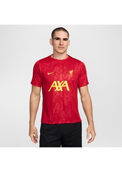 Męska przedmeczowa koszulka piłkarska z krótkim rękawem Nike Dri-FIT Liverpool F.C. Academy Pro - Czerwony ze sklepu Nike poland w kategorii T-shirty męskie - zdjęcie 173289335