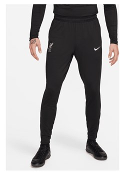 Męskie spodnie piłkarskie z dzianiny Nike Dri-FIT Liverpool F.C. Strike - Czerń ze sklepu Nike poland w kategorii Spodnie męskie - zdjęcie 173289338