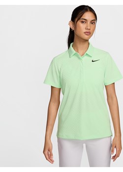 Damska koszulka polo z krótkim rękawem do golfa Dri-FIT ADV Nike Tour - Zieleń ze sklepu Nike poland w kategorii Bluzki damskie - zdjęcie 173289357