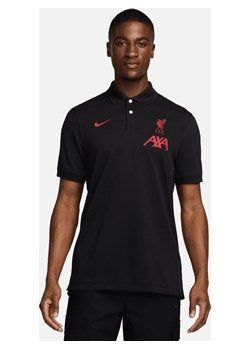 Męska koszulka piłkarska polo Nike Dri-FIT Liverpool F.C. The Nike Polo - Czerń ze sklepu Nike poland w kategorii T-shirty męskie - zdjęcie 173289359