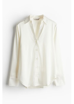 H & M - Bluzka z dekoltem w serek - Biały ze sklepu H&M w kategorii Bluzki damskie - zdjęcie 173289546