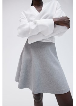 H & M - Trapezowa spódnica - Szary ze sklepu H&M w kategorii Spódnice - zdjęcie 173289557