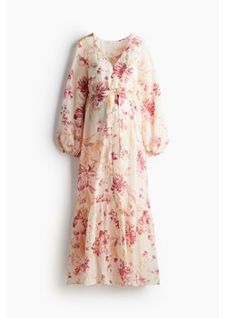 H & M - MAMA Sukienka z wiązanym paskiem Before & After - Biały ze sklepu H&M w kategorii Sukienki ciążowe - zdjęcie 173289606