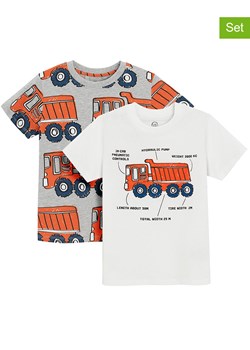 COOL CLUB Koszulki (2 szt.) w kolorze szaro-biało-pomarańczowym ze sklepu Limango Polska w kategorii T-shirty chłopięce - zdjęcie 173290835
