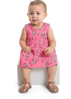 Różowa sukienka niemowlęca w króliczki ze sklepu 5.10.15 w kategorii Sukienki niemowlęce - zdjęcie 173291928