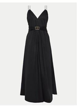 TWINSET Sukienka letnia 241TT2021 Czarny Regular Fit ze sklepu MODIVO w kategorii Sukienki - zdjęcie 173292535