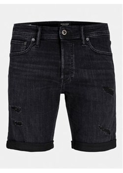 Jack&Jones Szorty jeansowe Jjirick 12250177 Czarny Regular Fit ze sklepu MODIVO w kategorii Spodenki męskie - zdjęcie 173292547