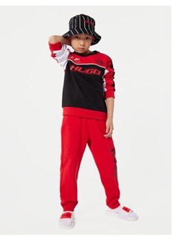 Hugo Bluza G00027 S Czerwony Regular Fit ze sklepu MODIVO w kategorii Bluzy chłopięce - zdjęcie 173292697